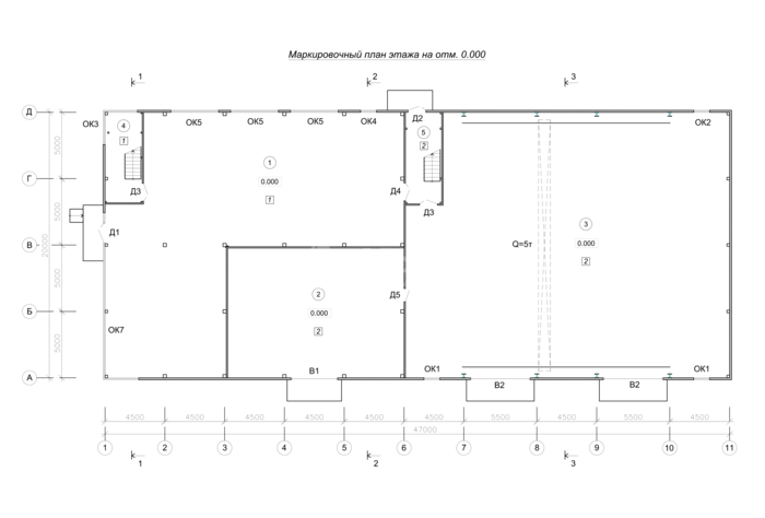 Планировка Здание АБК под ключ -  фото 1